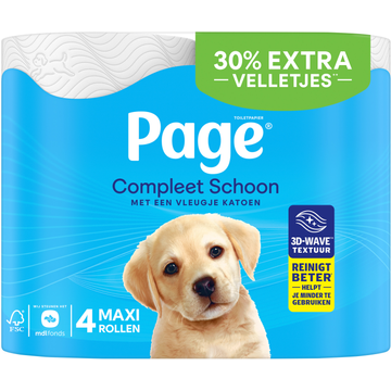 Page Compleet Schoon Toiletpapier Maxi 4-rollen