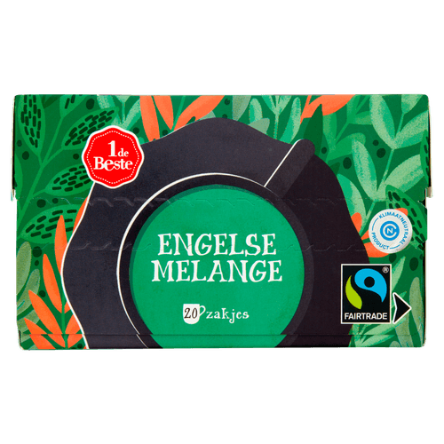 1 de Beste Zwarte thee engelse melange kop 20 zakjes