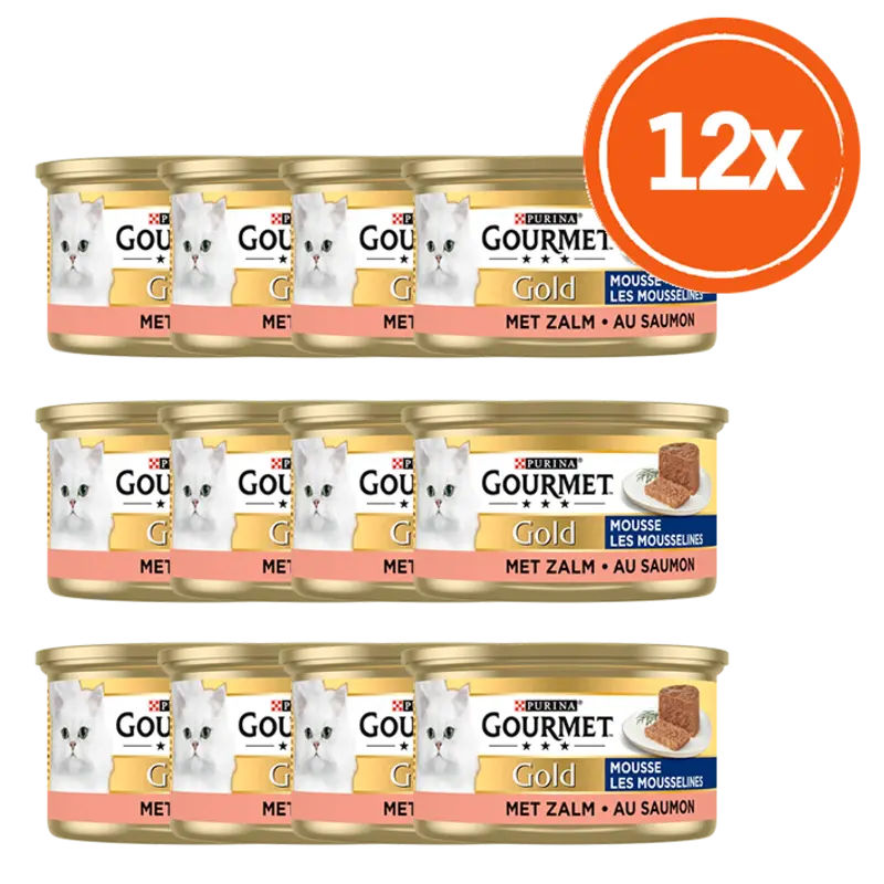 Gourmet Gold mousse met zalm 12-pack