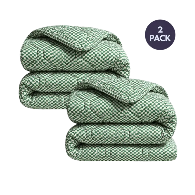 HappyBed 2 wasbare dekbedden 140x220 cm green