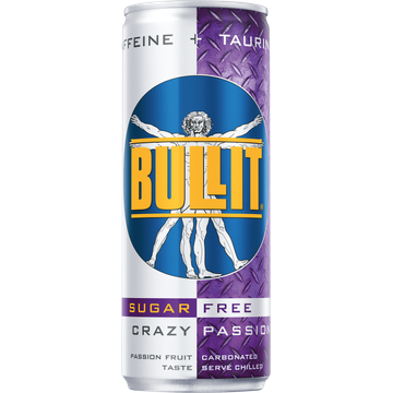 Bullit Energy Drink Suikervrij Crazy Passion 250ml