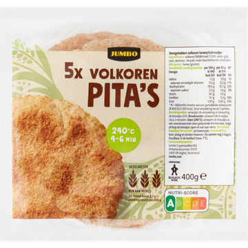 Jumbo - Volkoren Pita's - 5 Stuks