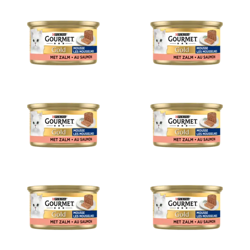 Gourmet Gold mousse met zalm 6-pack