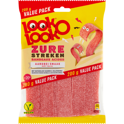 Look O Look Zure streken aardbei smaak