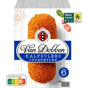 Van Dobben Kalfsvlees Croquetten 6 x 80 g