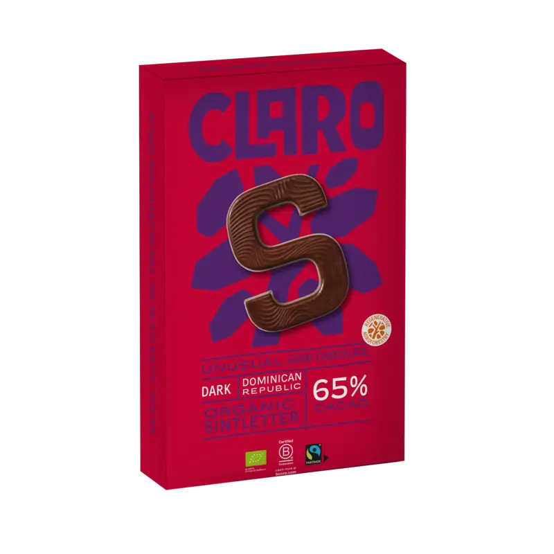 Claro Sintletter puur 65% cacao