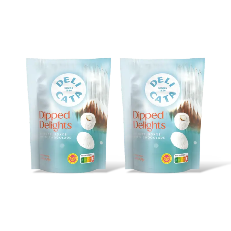 Delicata Dipped delights amandel kokos 2-pack