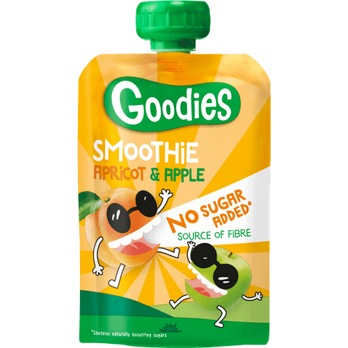 Goodies Knijpzakje abrikoos-appel 3+ jaar