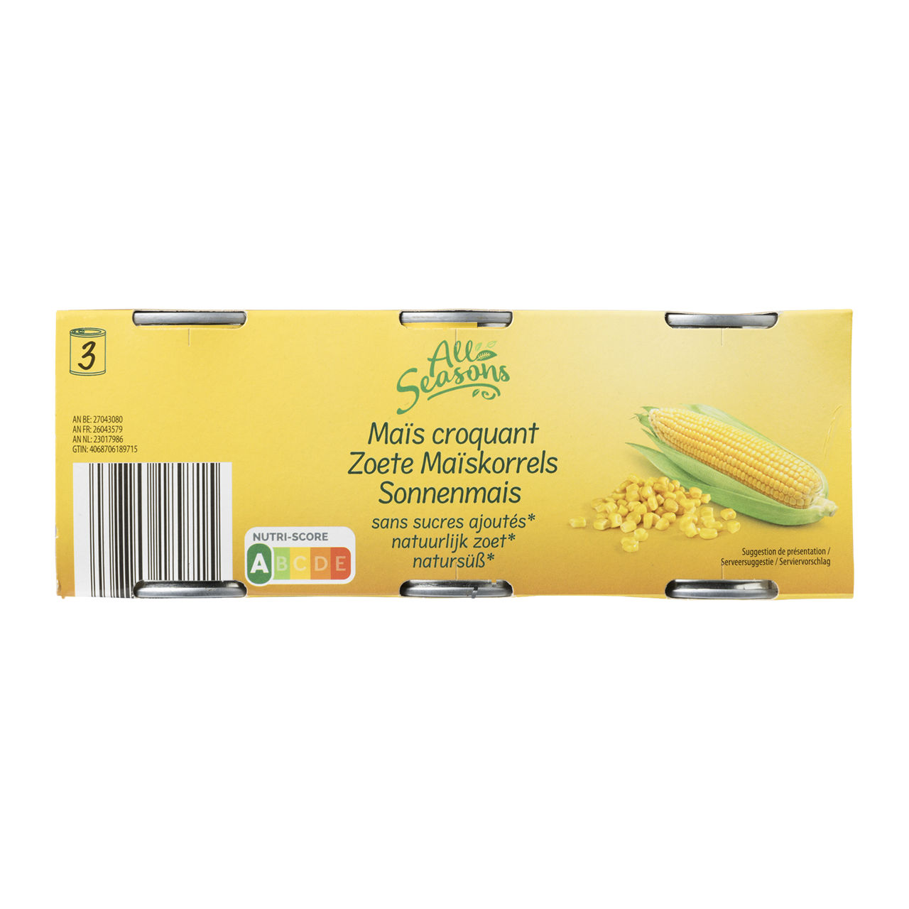 3-pack maïskorrels