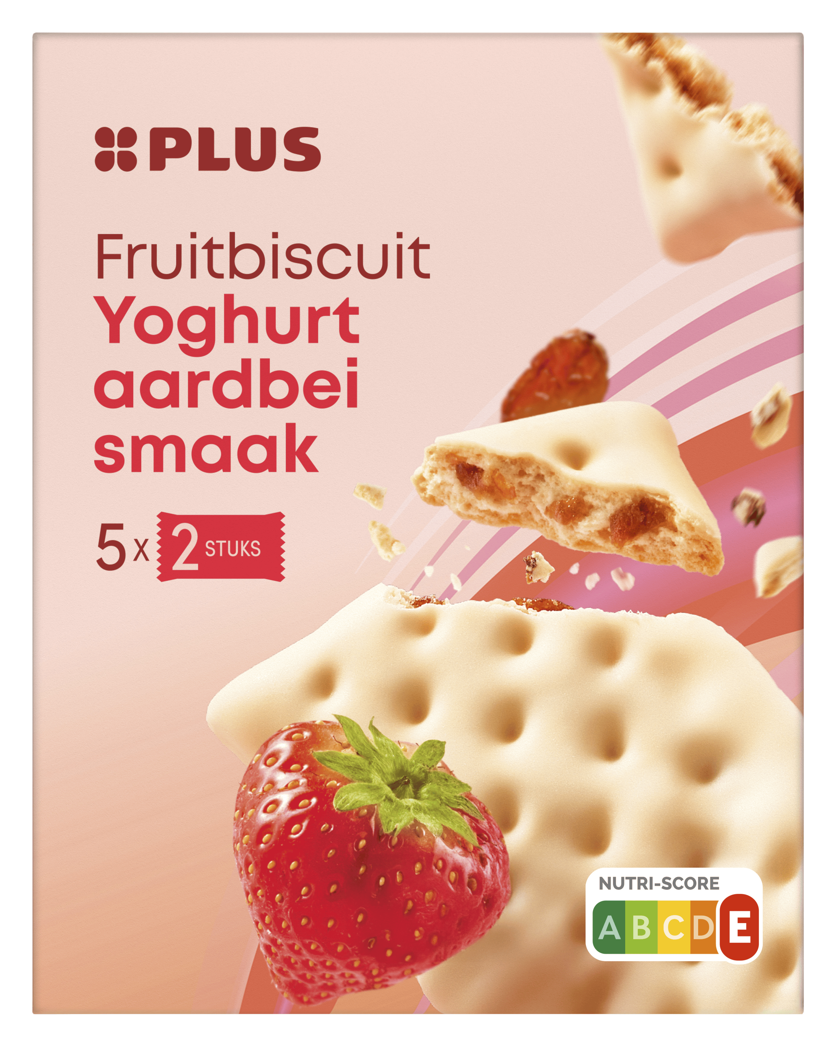 PLUS Fruitbiscuit yoghurt aardbei