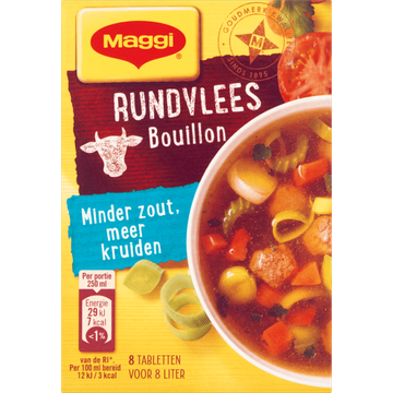 Maggi Rundvlees Bouillon Minder Zout Meer Kruiden 72 g