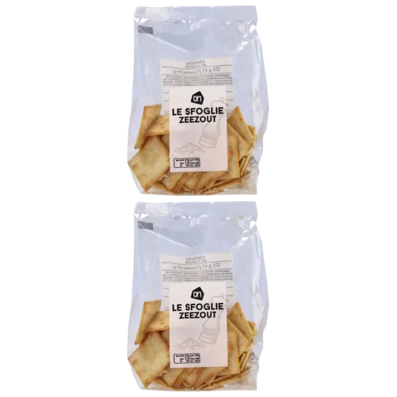 AH Le sfoglie toast met zeezout 2-pack
