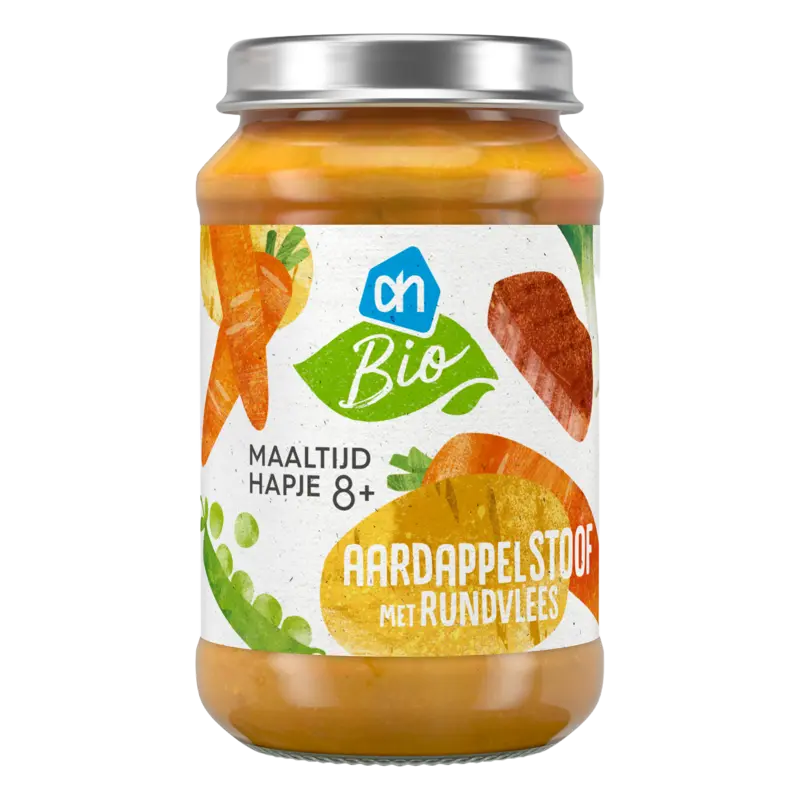 AH Biologisch Aardappelstoof met rundvlees 8m+