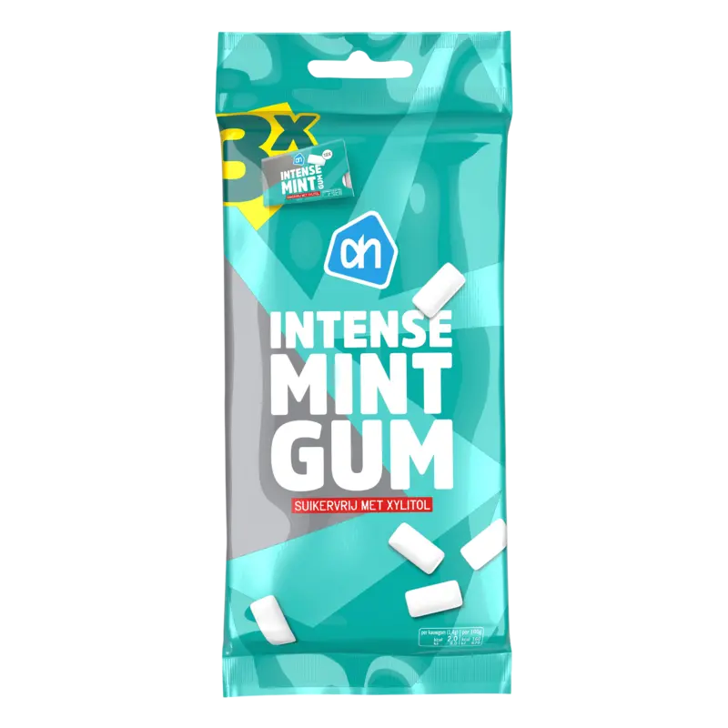 AH Intense mint gum suikervrij