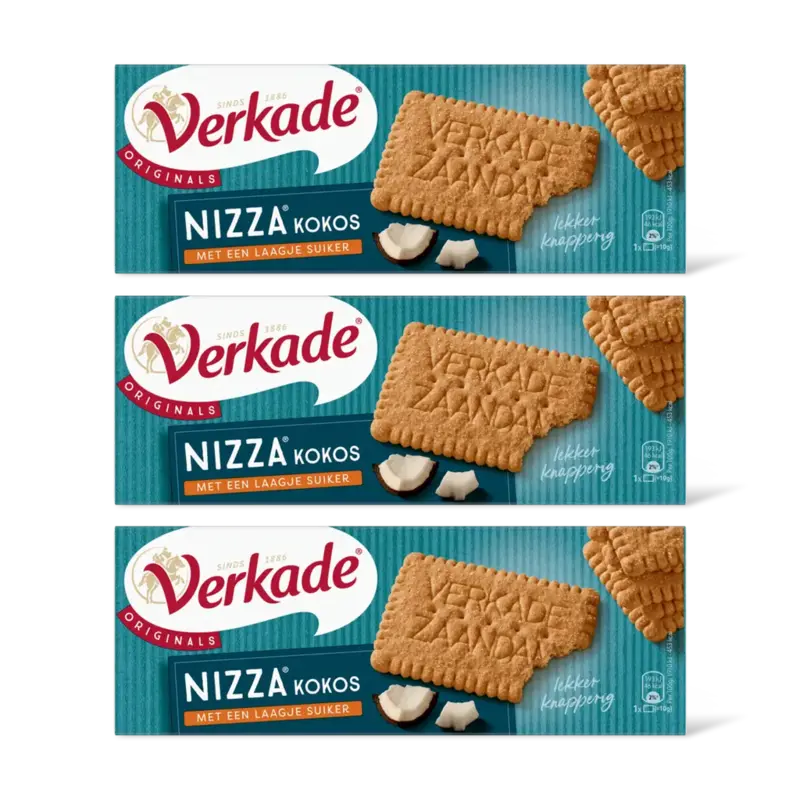 Verkade Nizza kokos 3-pack