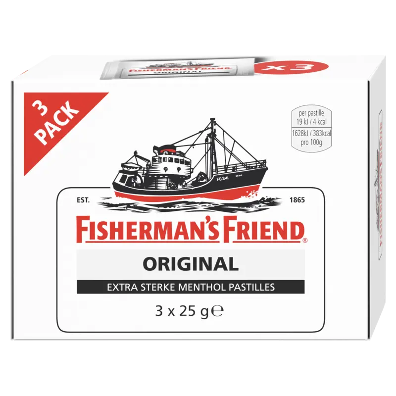 Fisherman's Friend Original suikerhoudend 3-pack