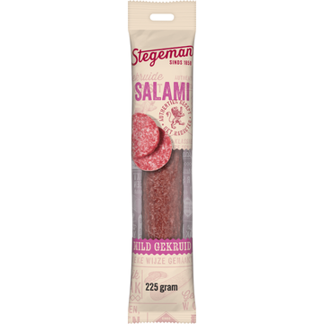 Stegeman Salami Mild Gekruid 225 g