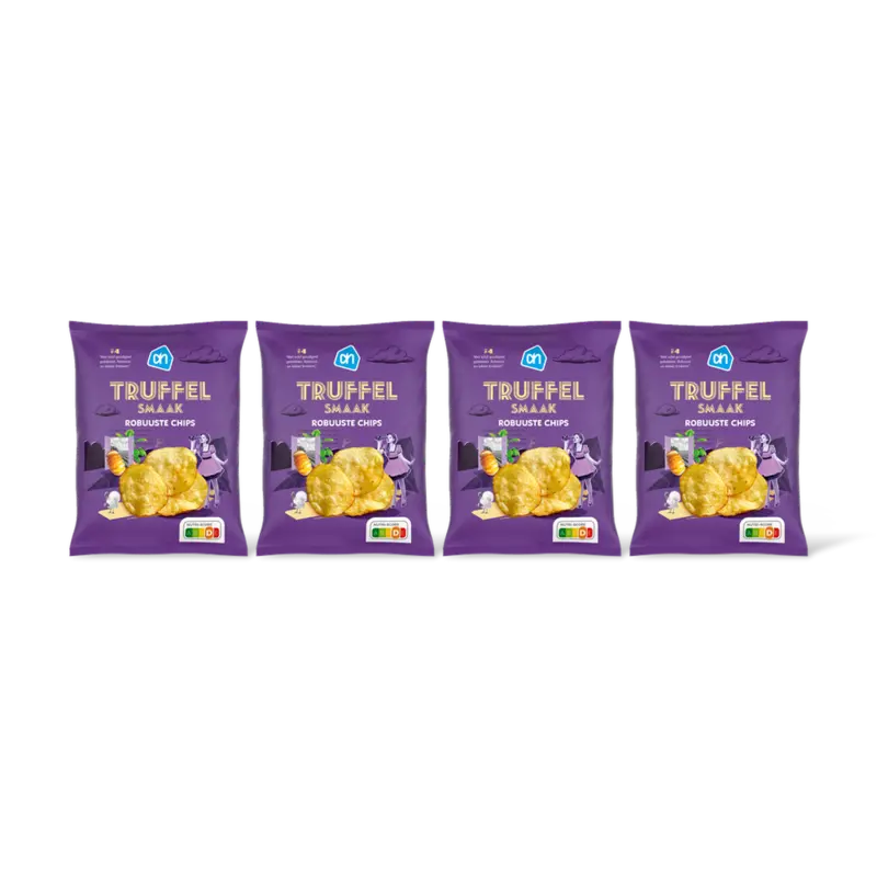 AH Robuuste chips truffelsmaak 4-pack