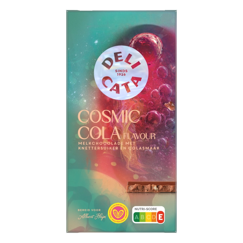 Delicata Reep cosmic cola flavour melkchocolade