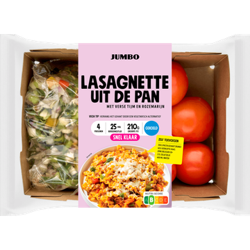 Jumbo Lasagnette uit de Pan Verspakket 4 Personen