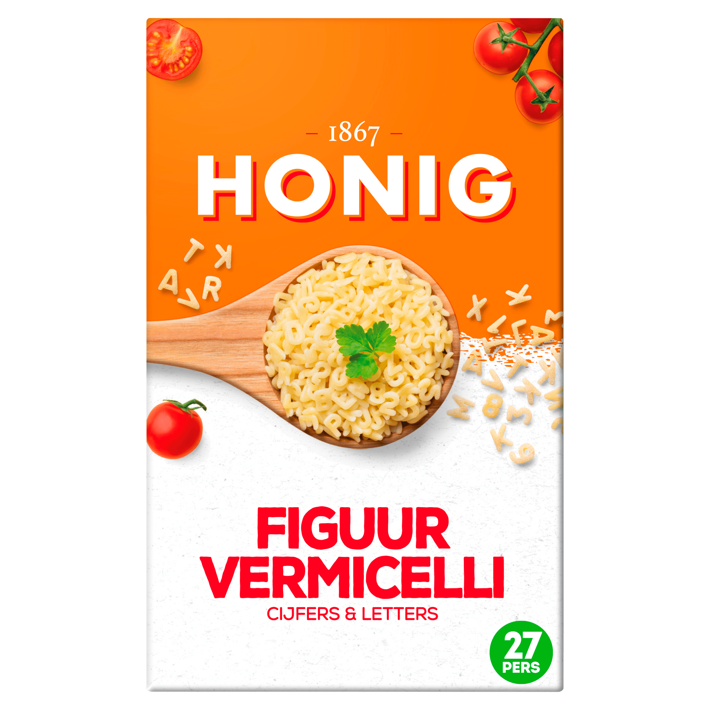 Honig Figuurvermicelli cijfers en letters