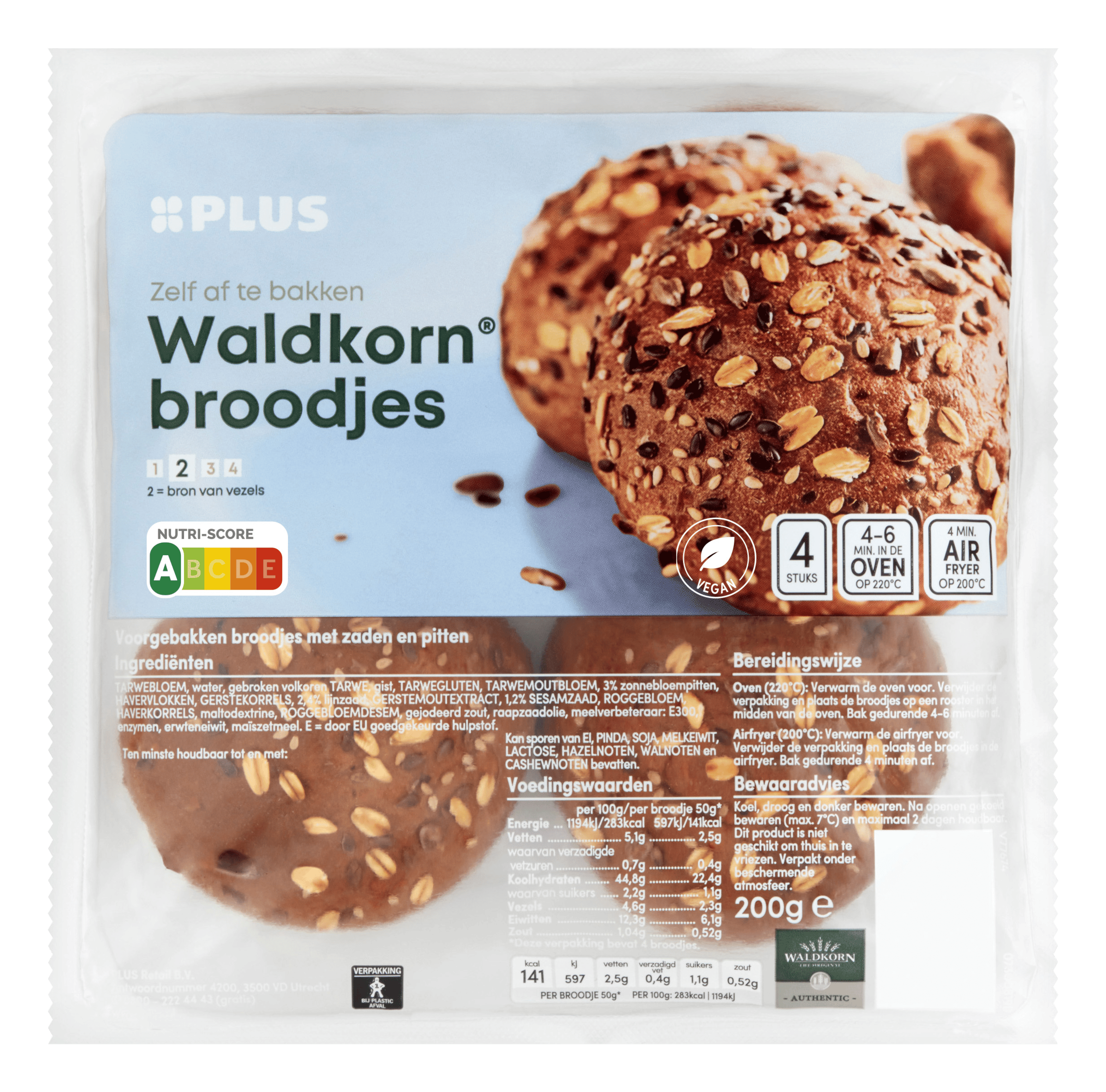 PLUS Waldkornbroodjes