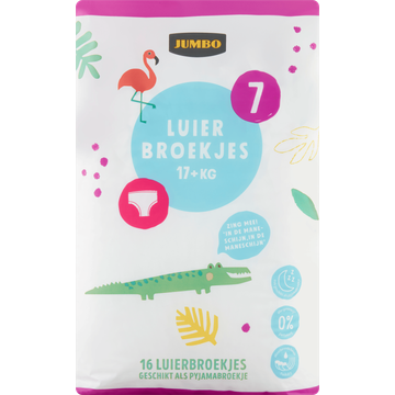 Jumbo Luierbroekjes Maat 7 17+ kg 16 Stuks