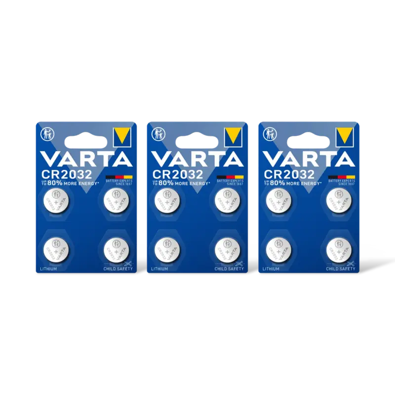 Varta Knoopcelbatterij lithium CR2032 3-pack2