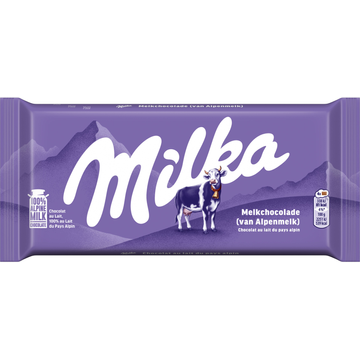 Milka Chocoladereep Alpenmelk 90g