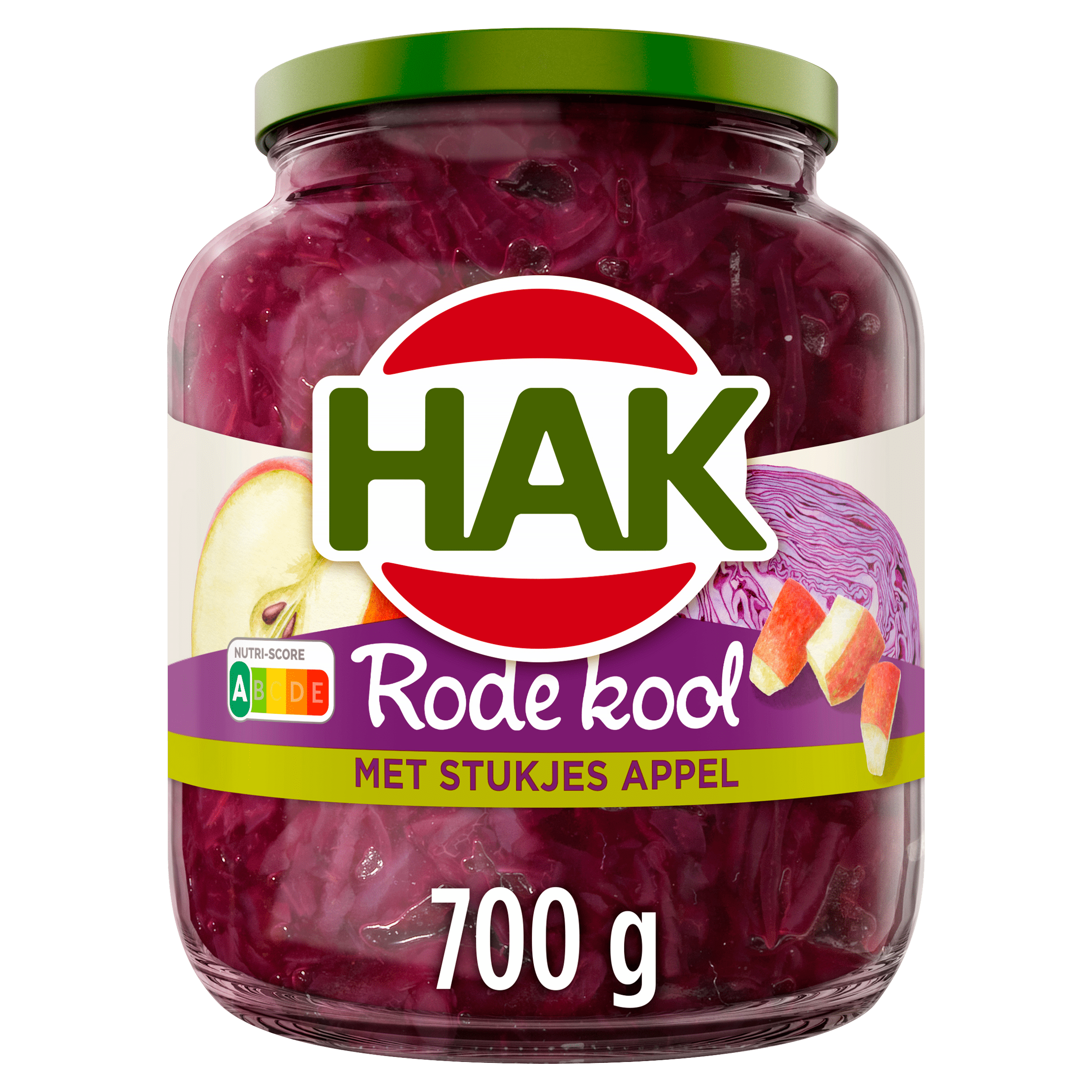 Hak Rode kool met stukjes appel