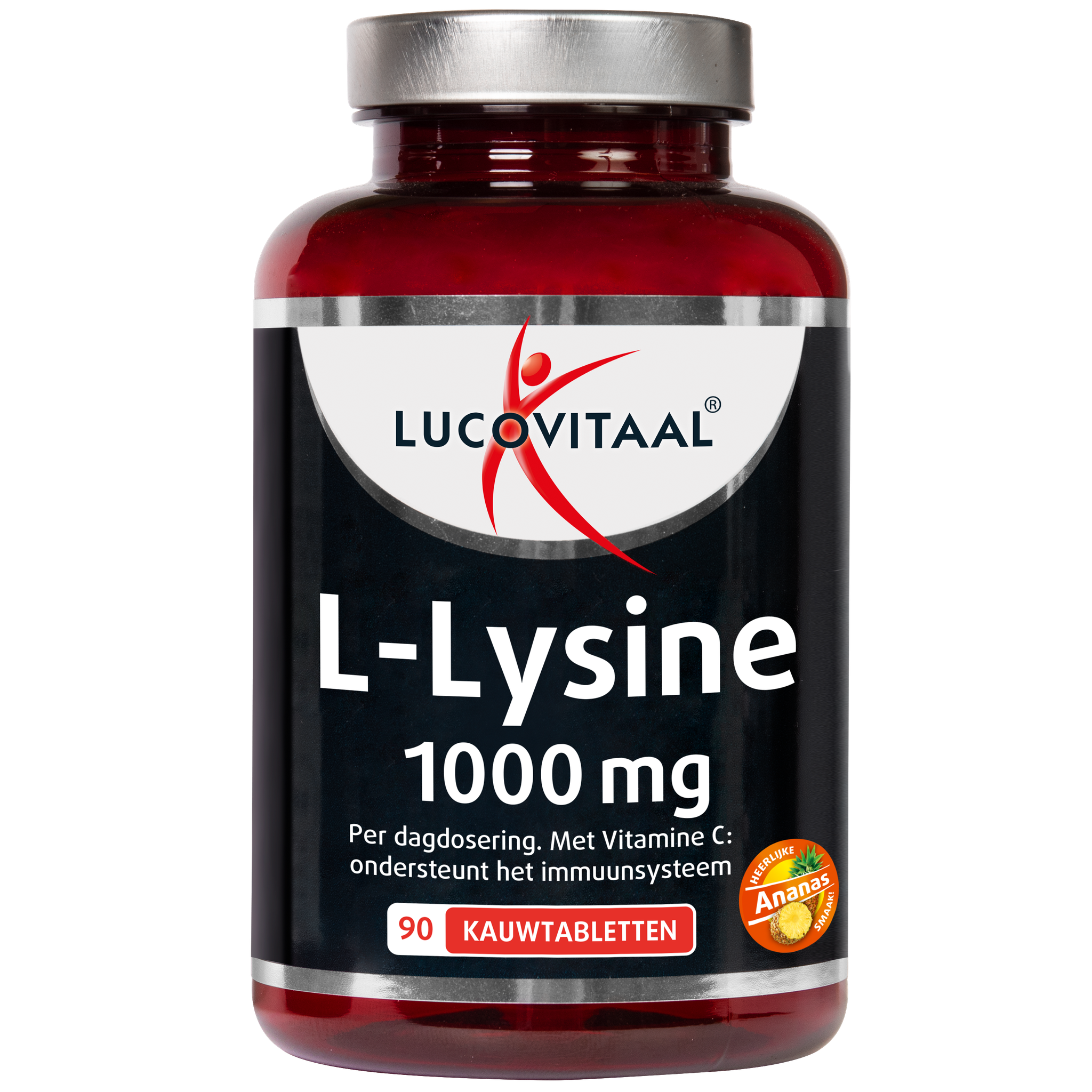 Lucovitaal L-Lysine 1000 mg Kauwtabletten 90 stuks