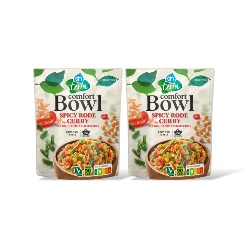 AH Terra Comfort bowl spicy rode curry 2-pack
