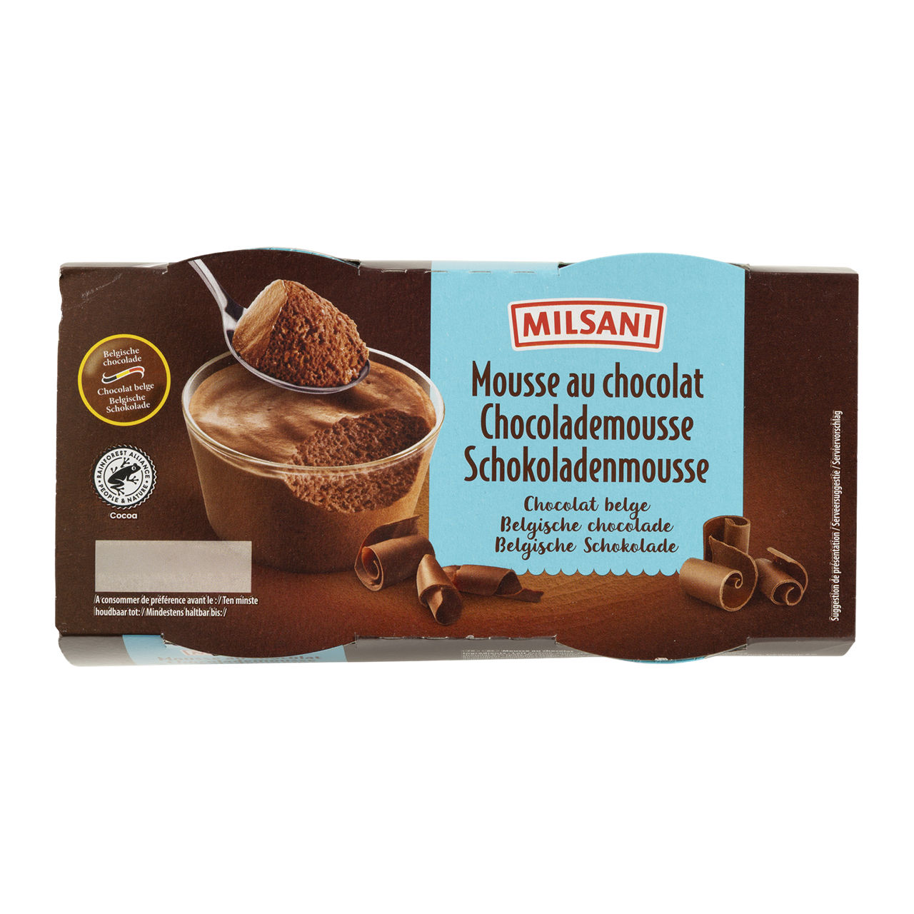 4-pack Belgische chocolademousse