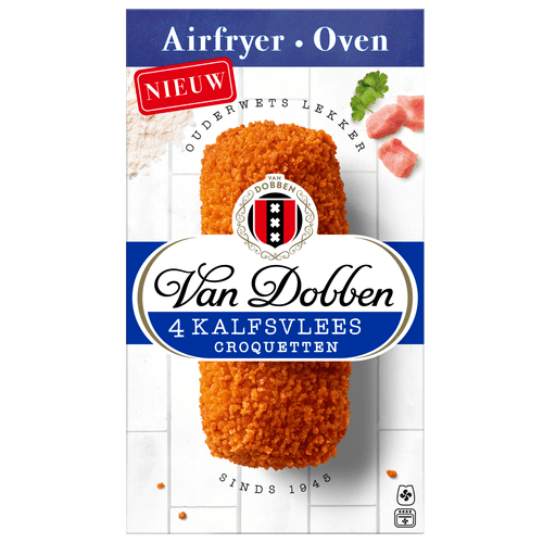 Van Dobben Oven & airfryer croquetten kalfsvlees 4 stuks