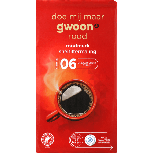 G'woon Filterkoffie roodmerk