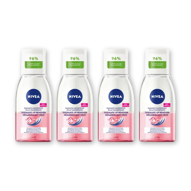 NIVEA Oogmakeup remover met vitamine C 4-pack