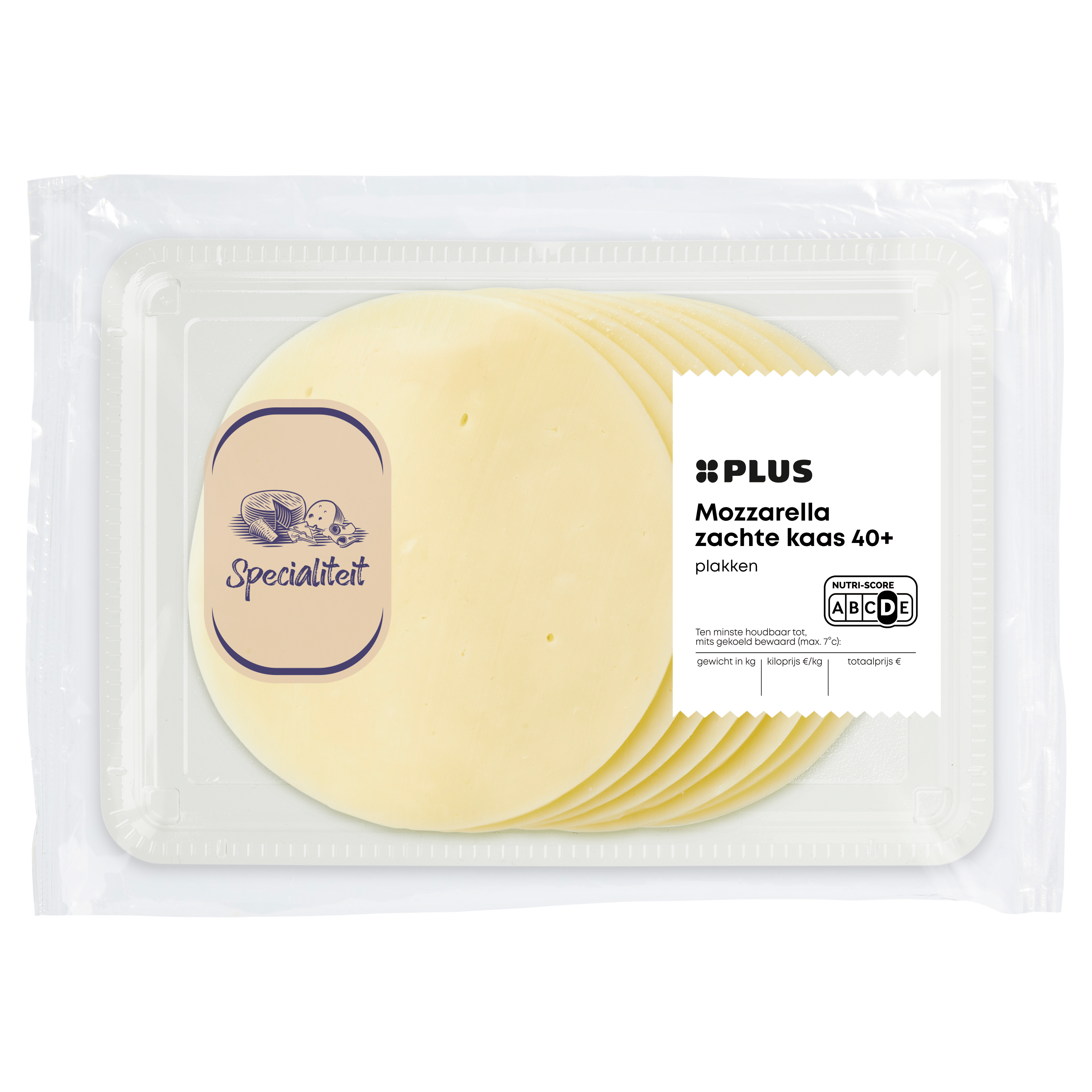 PLUS Mozzarella plakken