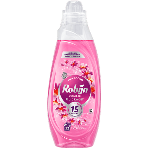 Robijn Vloeibaar wasmiddel quickwash sunset bloom 22 wasb.