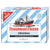 Fisherman's Friend original suikervrij 3-pack
