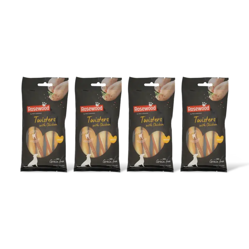 Rosewood Twister with chicken medium 4-pack