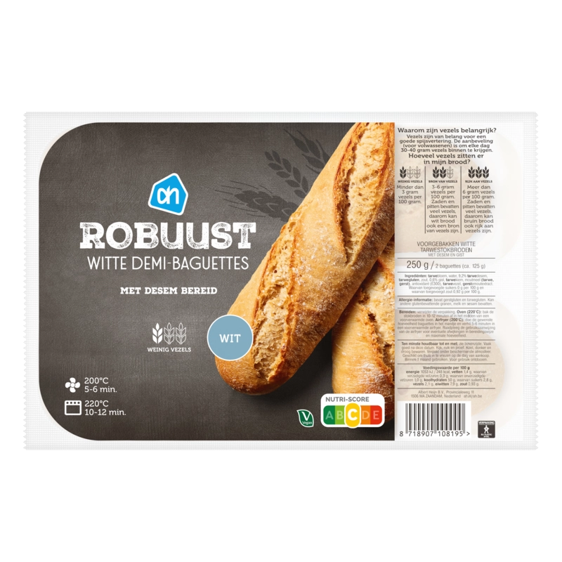 AH Robuust witte demi baguettes
