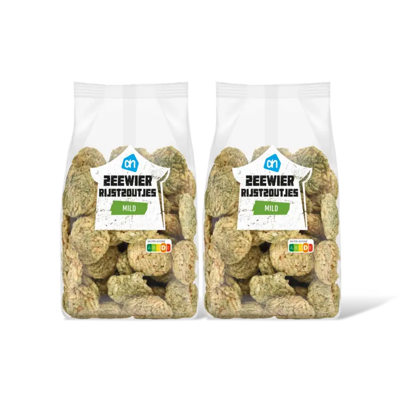 AH Zeewier rijstzoutjes mild 2-pack