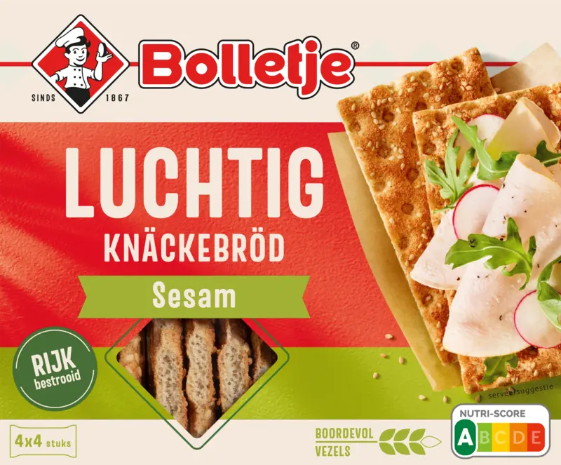 Bolletje Luchtig knäckebröd sesam