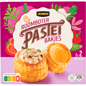 Jumbo Roomboter Pasteibakjes 4 Stuks