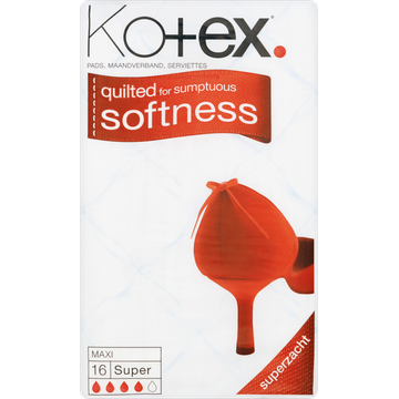 Kotex® Maxi Maandverband Super 16 Stuks