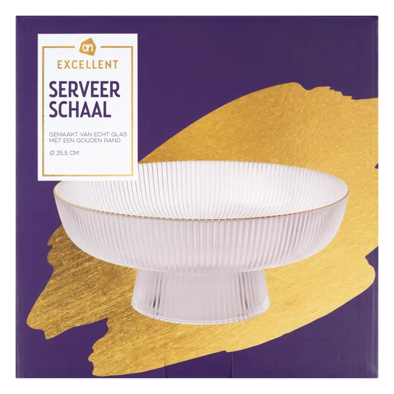 AH Excellent Schaal ribbel 25,5cm