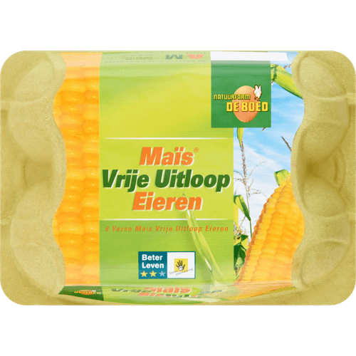 Natuurfarm Mais vrije uitloop eieren M