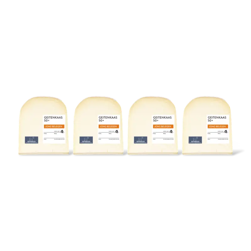 AH Geitenkaas jong belegen 50+ stuk 4-pack