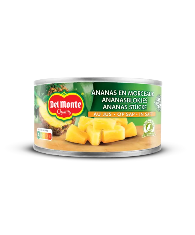 Del Monte Ananasblokjes op sap