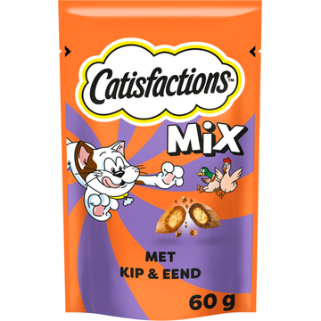 Catisfactions Mix met Smakelijke Kip en Verrukkelijke Eend 60 g